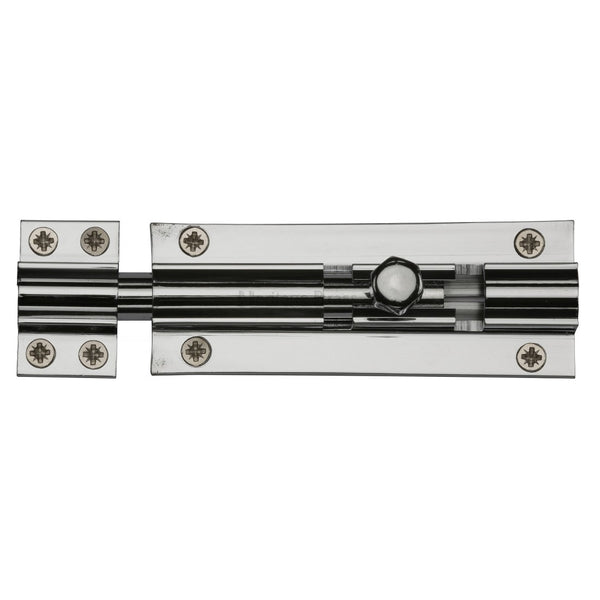 M.Marcus Straight Door Bolt - 102mm (4") - Polished Chrome
