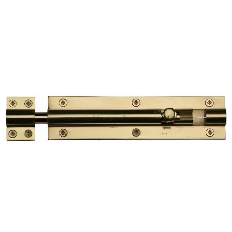 M.Marcus Straight Door Bolt - 152mm (6") - Polished Brass