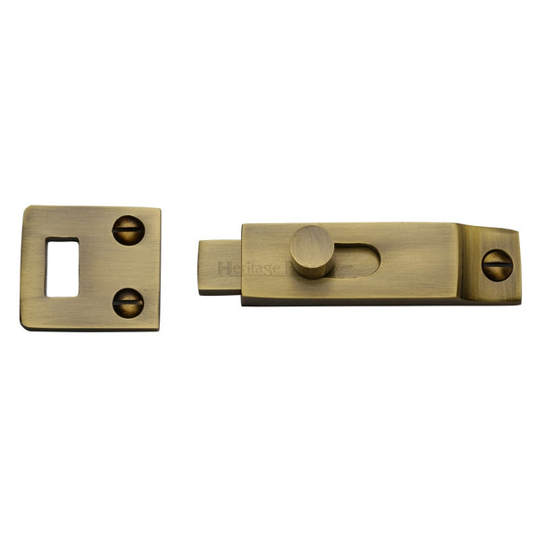 M.Marcus Slide Bolt - Antique Brass