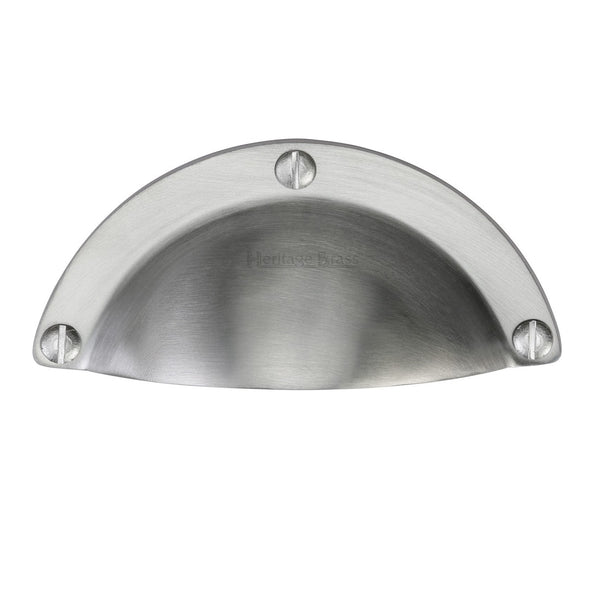 M.Marcus Cup Handle Drawer Pull - Satin Chrome