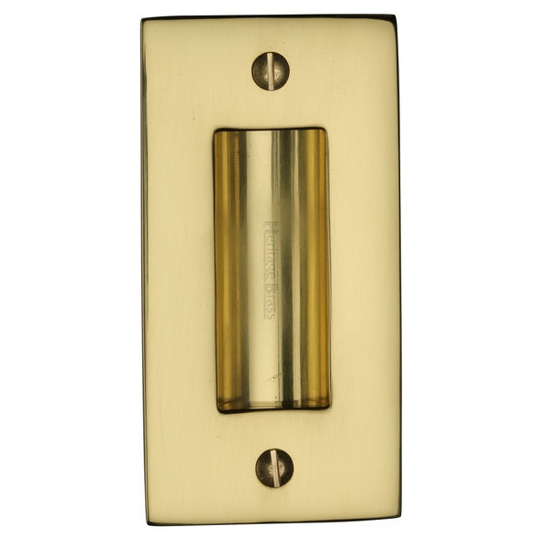 M.Marcus Flush Pull Handle 102mm - Polished Brass