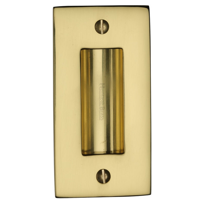 M.Marcus Flush Pull Handle 102mm - Polished Brass