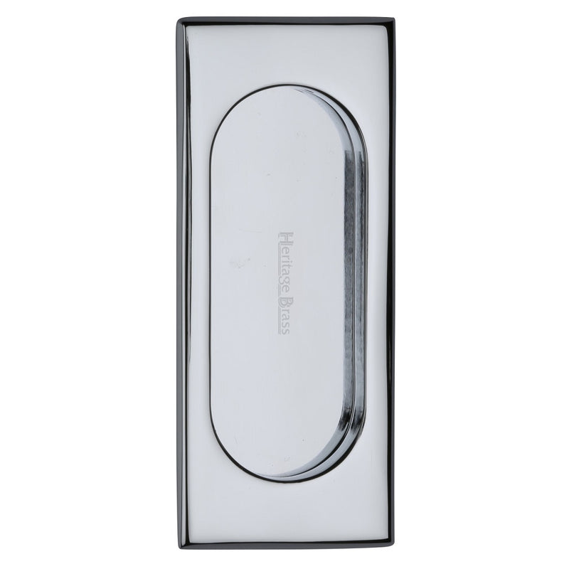 M.Marcus Flush Pull Handle 105mm - Polished Chrome