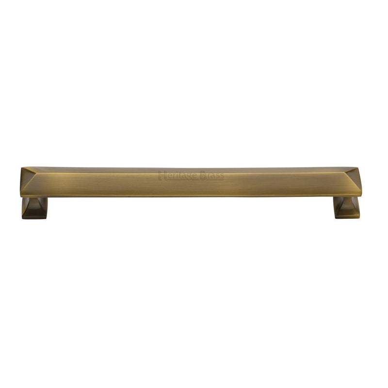 M.Marcus Pyramid Design Cabinet Pull 203mm - Antique Brass