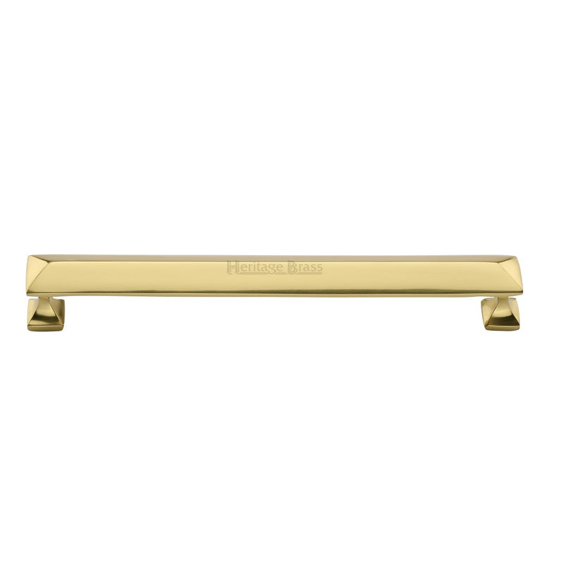 M.Marcus Pyramid Design Cabinet Pull 203mm - Polished Brass