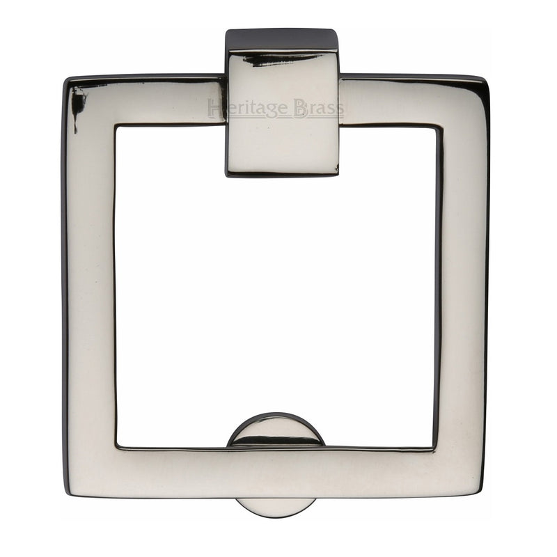 M.Marcus Square Drop Cabinet Pull - Polished Nickel