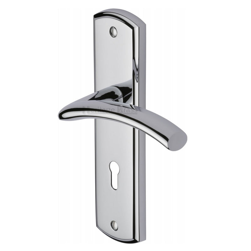 M.Marcus Centaur Lock Handles - Polished Chrome