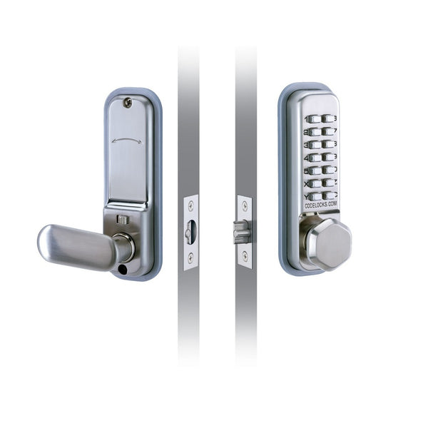 Codelock CL255 Digital Lock with Optional Hold Back - Satin Stainless Steel **While stocks last**