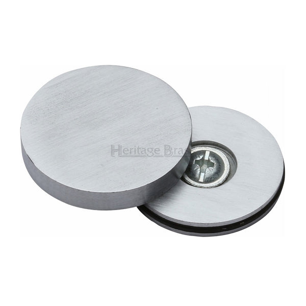 M.Marcus Bolt Cover to Conceal Metal Fasteners - Satin Chrome