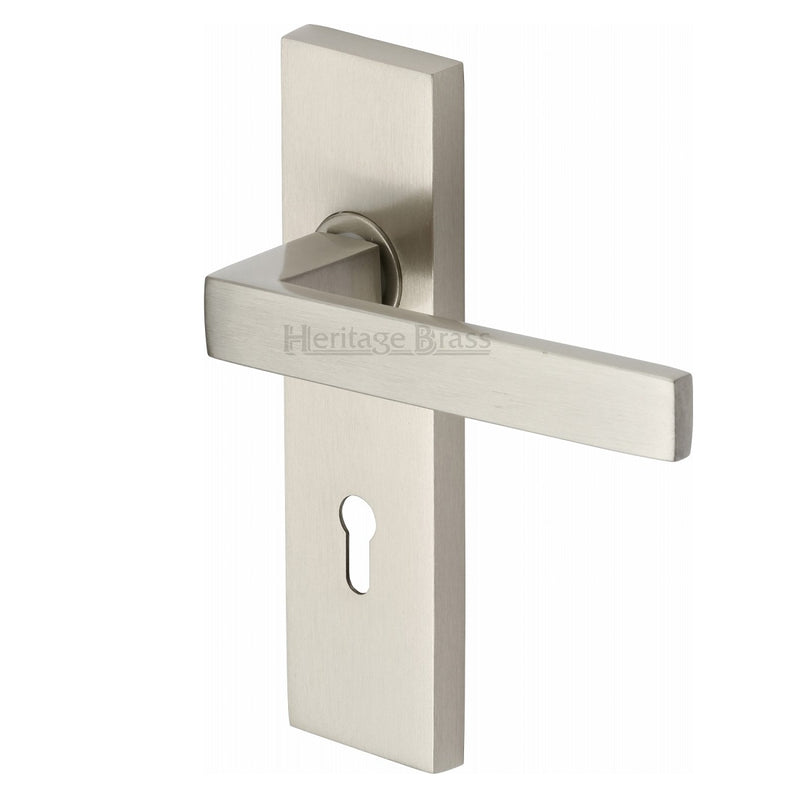 M.Marcus Delta Lock Handles - Satin Nickel