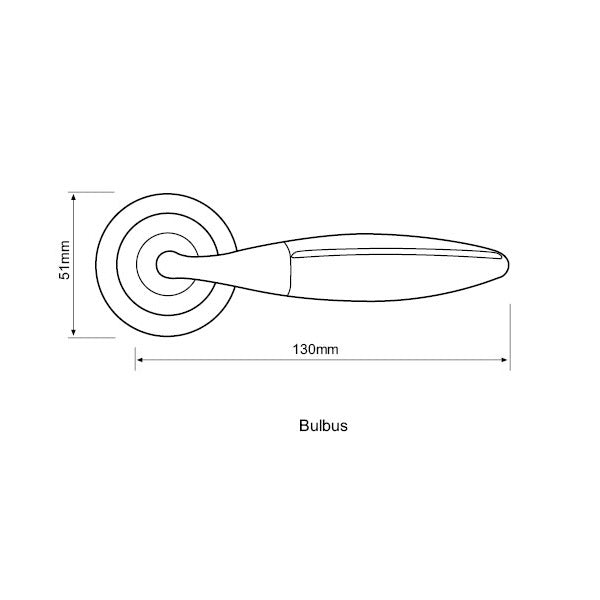 Fortessa Bulbus Lever Handles on Round Rose - Satin Nickel