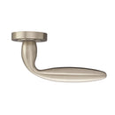 Fortessa Bulbus Lever Handles on Round Rose - Satin Nickel