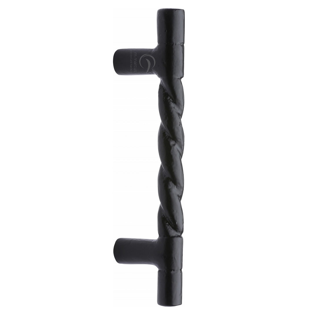 M.Marcus Rope Pull Handle 227mm Smooth Black Iron