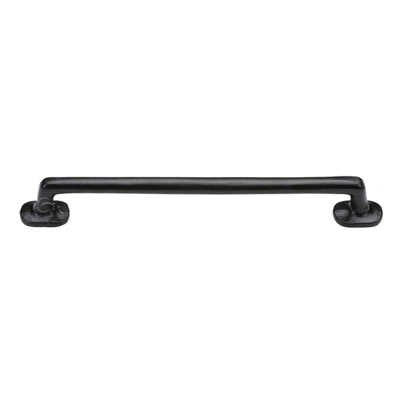 M.Marcus Traditional Cabinet Pull 203mm - Smooth Black Iron