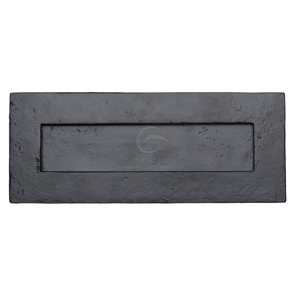 M.Marcus Letter Plate 265x106mm - Smooth Black Iron 