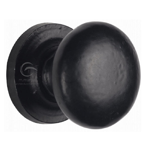 M.Marcus Cabinet Knob 38mm - Smooth Black Iron