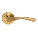 Fortessa Verto Lever Handles on Round Rose - PVD Brass