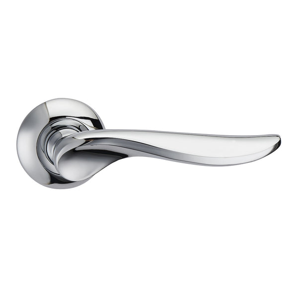 Fortessa Achilles Lever Handles on Round Rose - Polished Chrome
