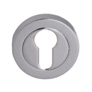 Fortessa Euro Profile Round Escutcheon (pair) - Polished Chrome
