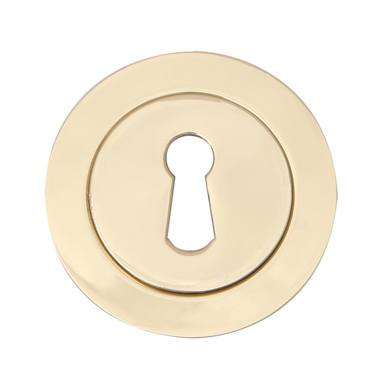 Fortessa Lever Key Round Escutcheon (pair) - PVD Brass