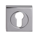 Fortessa Euro Profile Square Escutcheon (pair) - Polished Chrome