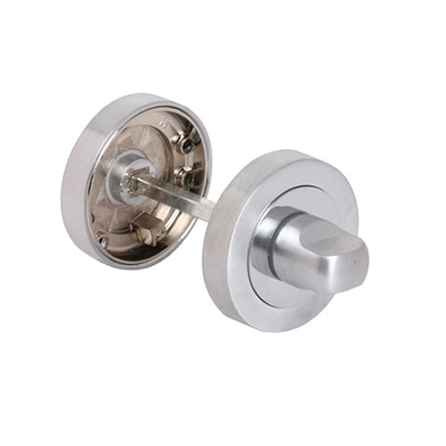 Fortessa Bathroom Round Turn & Release - Satin & Polished Chrome Dual Finish