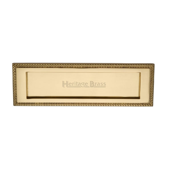 M.Marcus Georgian Letter Plate 254x79mm - Polished Brass
