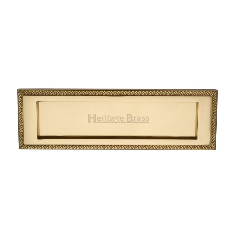M.Marcus Georgian Letter Plate 254x79mm - Polished Brass