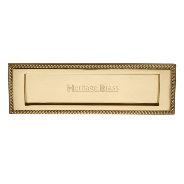 M.Marcus Georgian Letter Plate 279x89mm - Polished Brass