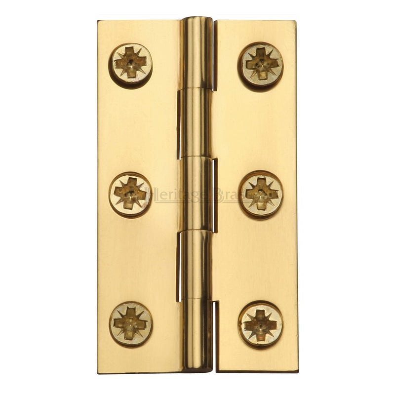 M.Marcus 51x29mm (2" x 1 1/8") Butt Hinges (pair) - Polished Brass