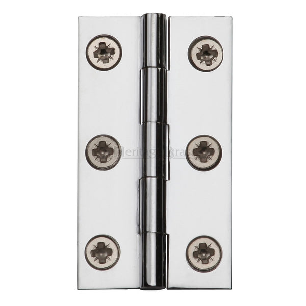 M.Marcus 51x29mm (2" x 1 1/8") Butt Hinges (pair) - Polished Chrome
