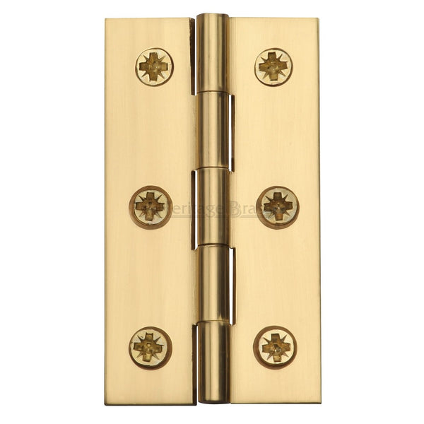 M.Marcus 64x35mm (2 1/2" x 1 3/8") Butt Hinges (pair) - Polished Brass