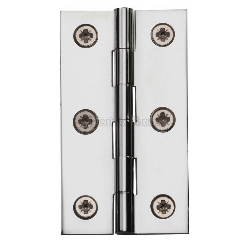 M.Marcus 64x35mm (2 1/2" x 1 3/8") Butt Hinges (pair) - Polished Chrome