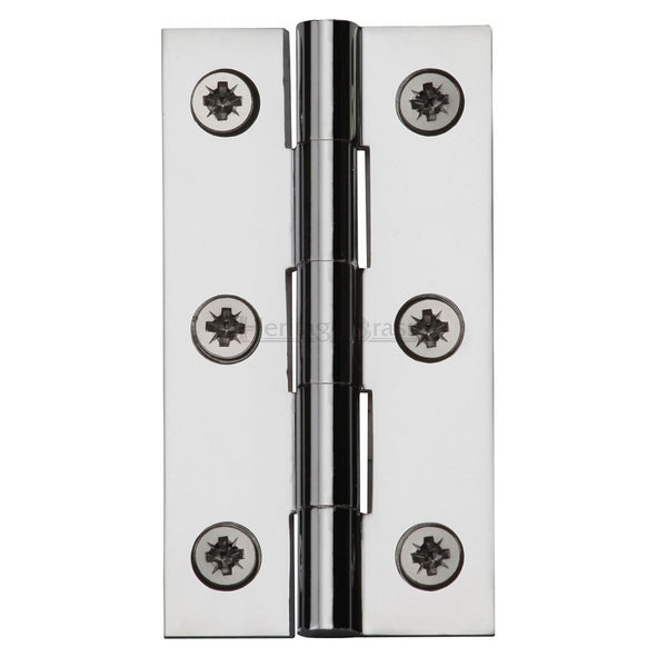 M.Marcus 76x41mm (3" x 1 5/8") Butt Hinges (pair) - Polished Chrome