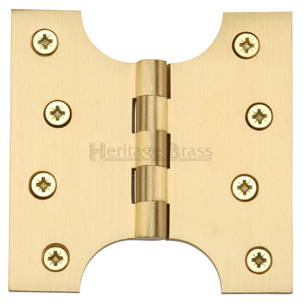 M.Marcus 102x102mm (4" x 4") Parliament Hinges (pair) - Satin Brass