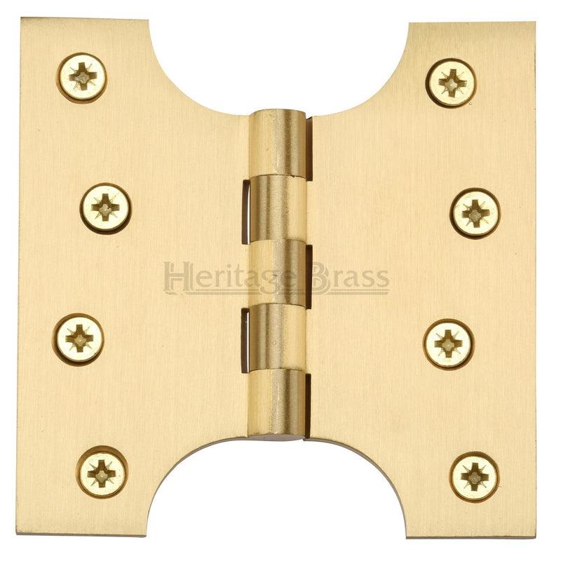 M.Marcus 102x102mm (4" x 4") Parliament Hinges (pair) - Satin Brass