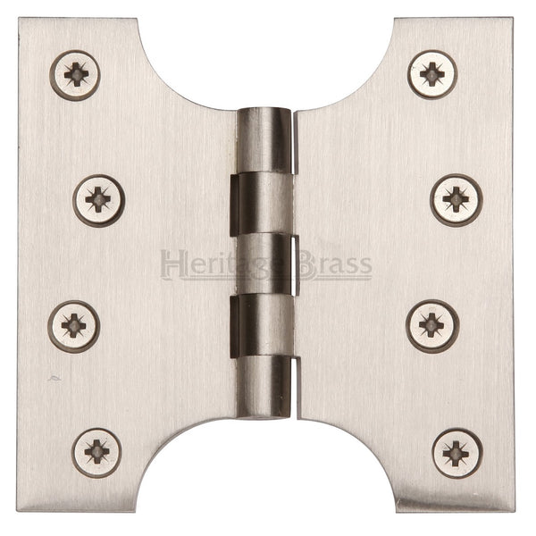 M.Marcus 102x102mm (4" x 4") Parliament Hinges (pair) - Satin Nickel