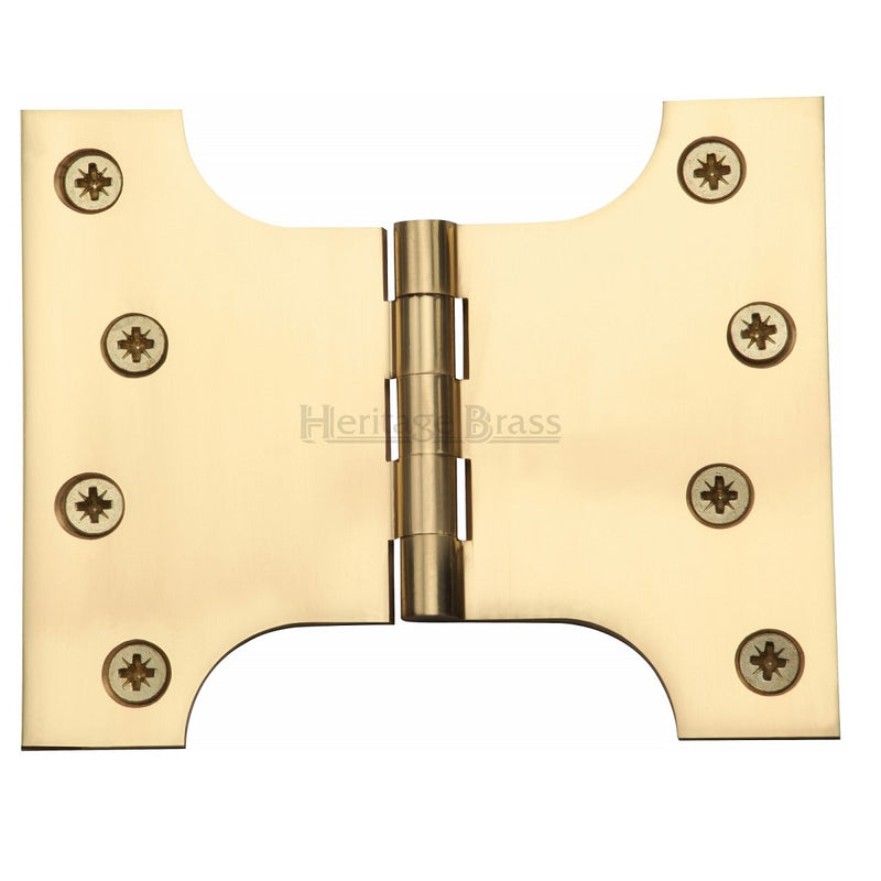 M.Marcus 102x127mm (4" x 5") Parliament Hinges (pair) - Polished Brass