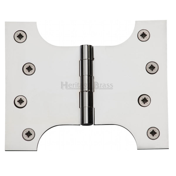 M.Marcus 102x127mm (4" x 5") Parliament Hinges (pair) - Polished Chrome