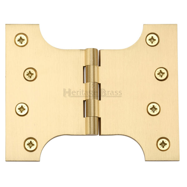 M.Marcus 102x127mm (4" x 5") Parliament Hinges (pair) - Satin Brass