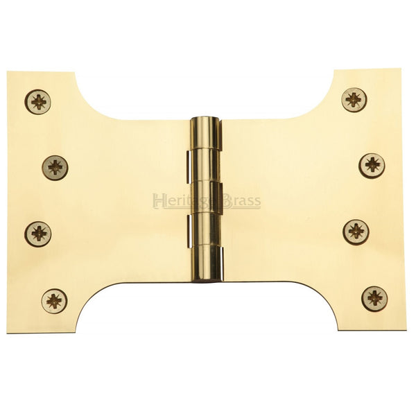 M.Marcus 102x152mm (4" x 6") Parliament Hinges (pair) - Polished Brass