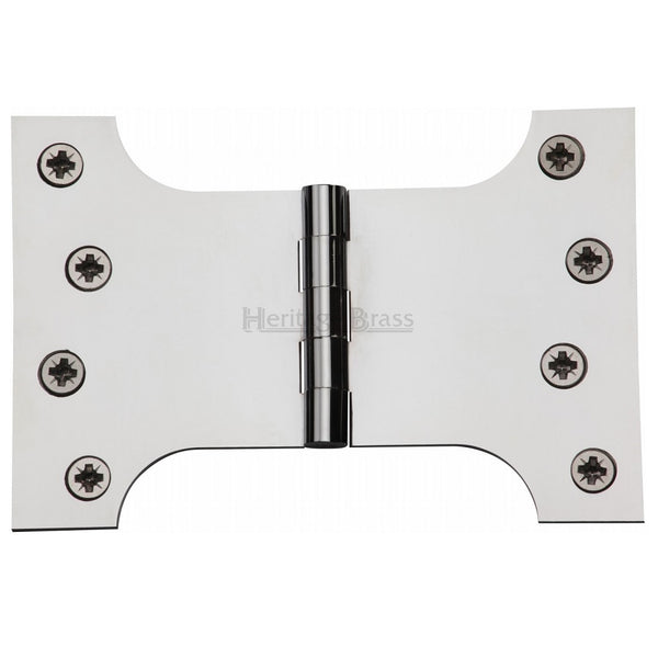 M.Marcus 102x152mm (4" x 6") Parliament Hinges (pair) - Polished Chrome