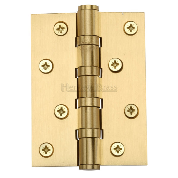 M.Marcus 102x76mm (4" x 3") Ball Bearing Butt Hinge (pair) - Satin Brass