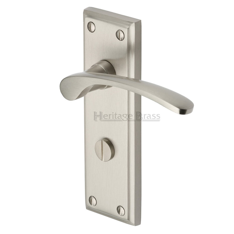 M.Marcus Hilton Bathroom Handles - Satin Nickel