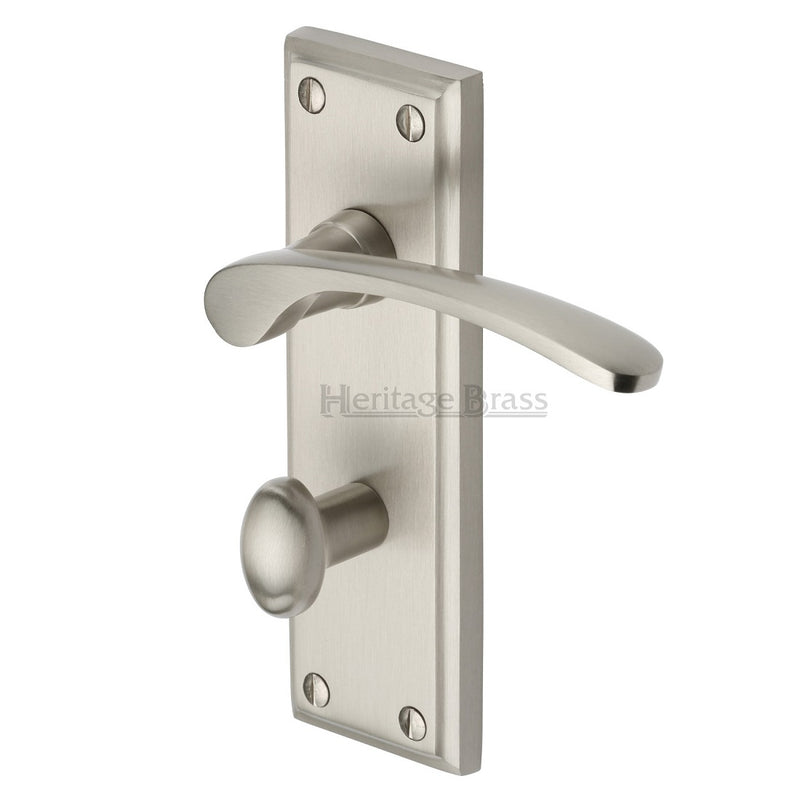 M.Marcus Hilton Bathroom Handles - Satin Nickel