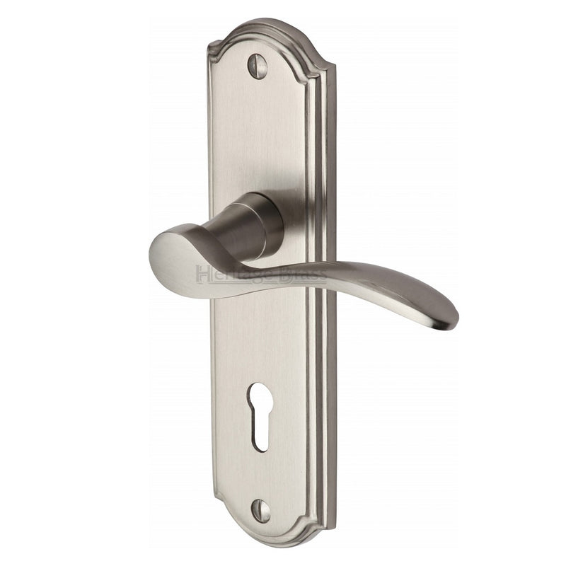 M.Marcus Howard Lock Handles - Satin Nickel