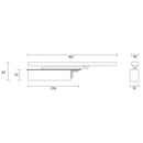 Rutland ITS.11204 EN2-4 Concealed Overhead Single Action Door Closer - PVD Brass