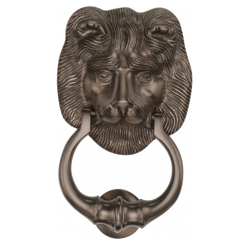 M.Marcus Lion Head Door Knocker - Matt Bronze
