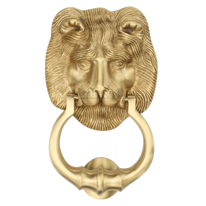 M.Marcus Lion Head Door Knocker - Satin Brass