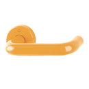 Hoppe Paris 21mmØ Return to Door Nylon Lever Handles on Round Rose - Golden Yellow RAL1004